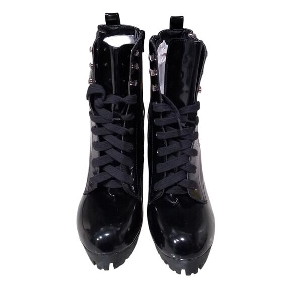 🛑‼️CLEAR OUT🛑‼️[NEW IN BOX] Wild Diva Lounge 'Veronica' Lace Up Platform - Picture 5 of 8